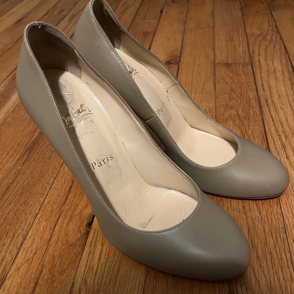 Christian louboutin Fifi Taupe Heel shoes 38